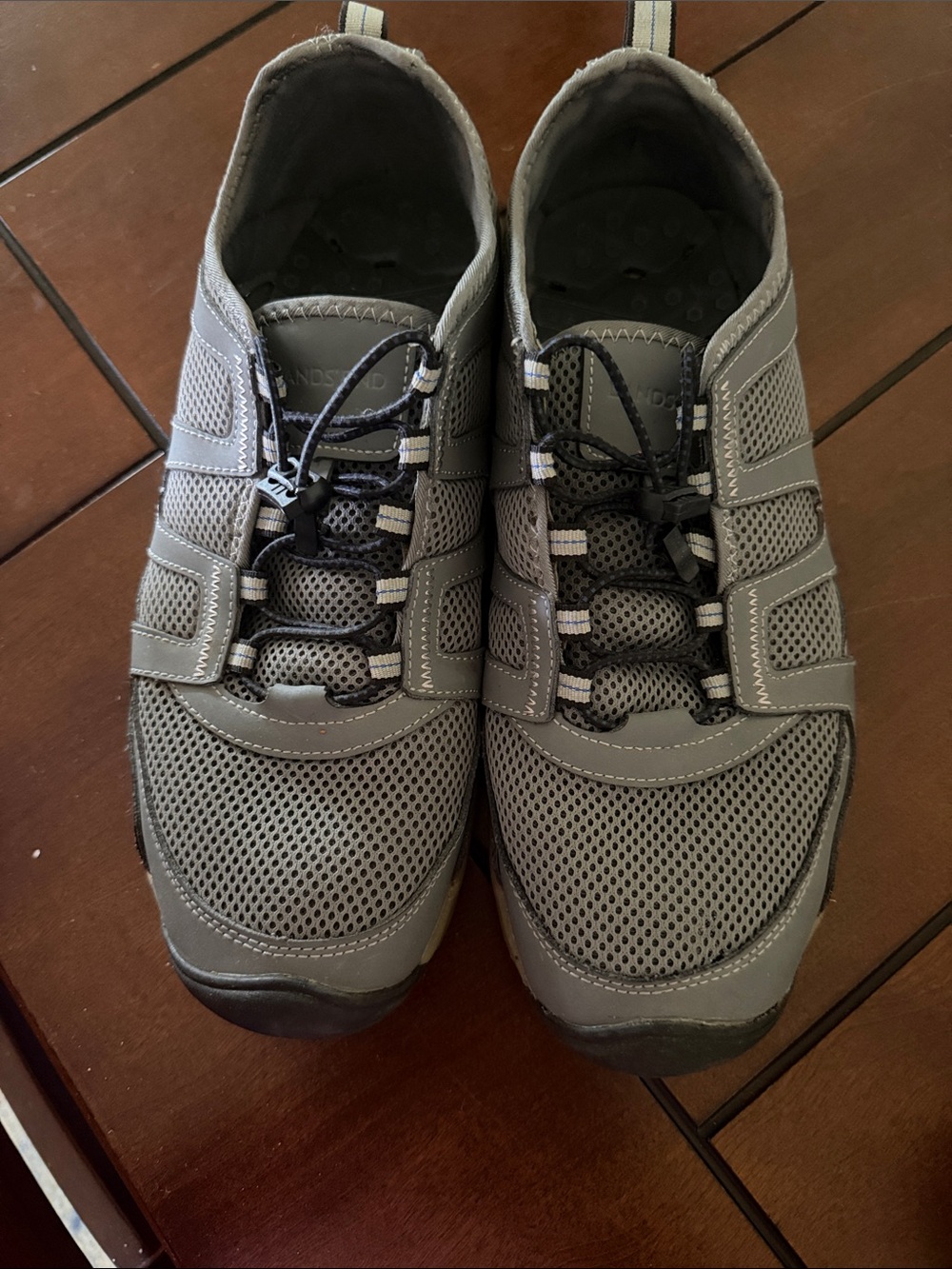 Land’s End Grey Mesh Men's Casual Sneakers